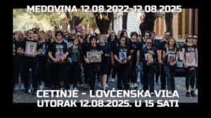 Tri godine bez odgovora: Cetinjani pozivaju građane da zapale svijeće za žrtve iz Medovine