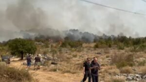 Vatra se širi u Gornjim Mrkama, u Piperima skoro lokalizovan Požar
