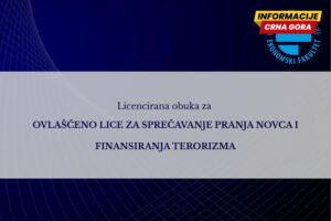 Postanite licencirano ovlašćeno lice za sprečavanje pranja novca i finansiranja terorizma