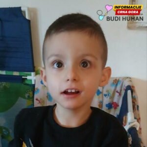 Fondacija “Budi human”: Đorđe dobija šansu za prvi korak i prvu riječ, prikupljen novac za tretmane
