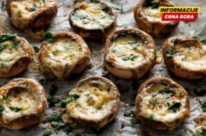 Pečurke punjene sirom i pestom