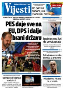 Naslovna strana “Informacije CG” za 18. mart 2026.