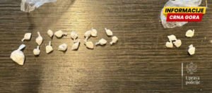 Uhapšen Podgoričanin kod kojeg je pronađeno 21 pakovanje kokaina