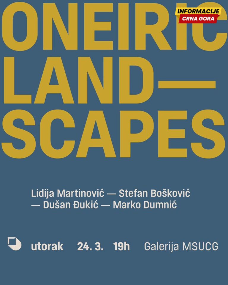 Izložba “Onirični pejzaži” u Galeriji MSUCG