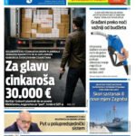 Naslovna strana “Informacije CG” za 21. mart 2026.