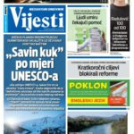 Naslovna strana “Informacije CG” za 22. mart 2026.