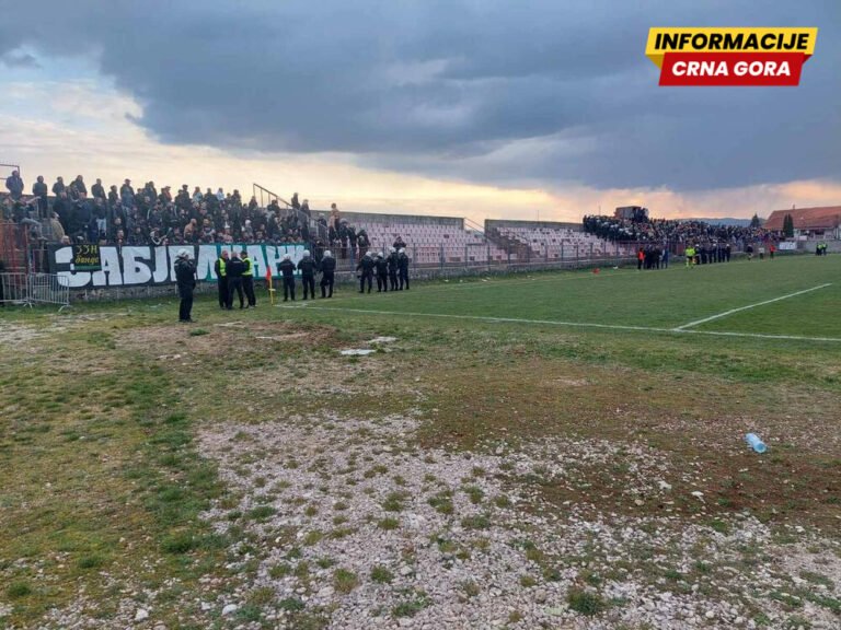 Jedna osoba lakše povrijeđena na utakmici u Nikšiću, oduzete palice i pirotehnika