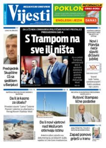 Naslovna strana “Informacije CG” za 24. mart 2026.