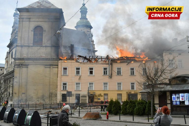 Rusija tokom dana dronovima napala Lavov: Stradale tri osobe, ranjene desetine, pogođeno mjesto pod zaštitom UNESKO-a