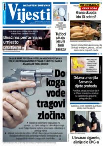 Naslovna strana “Informacije CG” za 25. mart 2026.