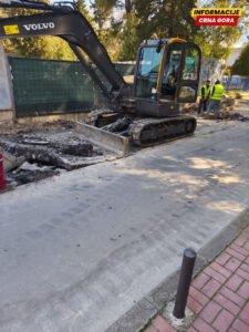 Počela sanacija oštećenja saobraćajnice koja vodi ka Starom gradu u Budvi