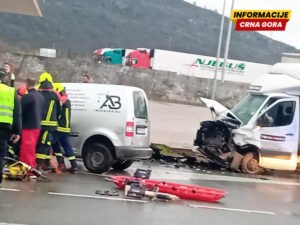 Jedna osoba podlegla povredama nakon udesa na Barutani