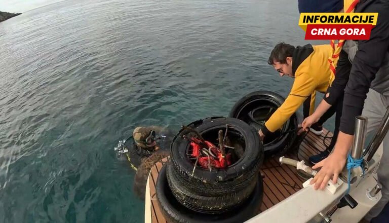 Uklonjen otpad iz mora i iz morskih pećina na području Parkova prirode "Platamuni", "Katič" i "Stari Ulcinj"