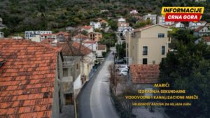 Opština Tivat: Završeni radovi na izgradnji sekundarne kanalizacione mreže u Marićima