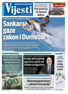 Naslovna strana “Informacije CG” za 29. mart 2026.