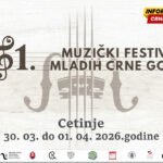 Cetinje domaćin Muzičkog festivala mladih Crne Gore