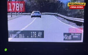 Uhapšen Zećanin, na putu Podgorica-Bar vozio 178 km/h