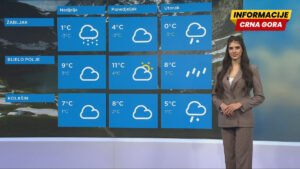 Sjutra oblačno, na sjeveru ponegdje padavine