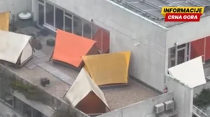 Šatori osvanuli na vrhu zgrade u Ljubljani: Noćenje naplaćuju 75 eura