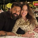 Presladak prizor iz doma Amidžića, kćerka Lola pozira sa tatom dok Mina slika