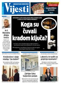 Naslovna strana "Informacije CG" za 1. april 2026.