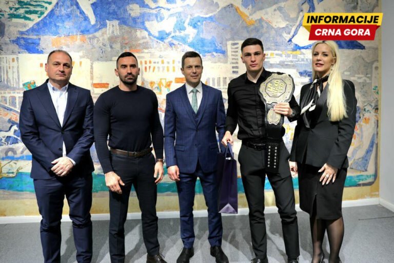 Čađenović na prijemu kod gradonačelnika: Podgorica uvažava šampione