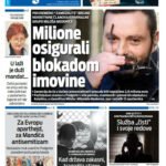 Naslovna strana “Informacije CG” za 3. april 2026.