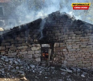 Požar kod Tivta, izgorio pomoćni objekat