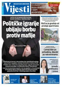 Naslovna strana “Informacije CG” za 11, 12. i 13. april 2026.