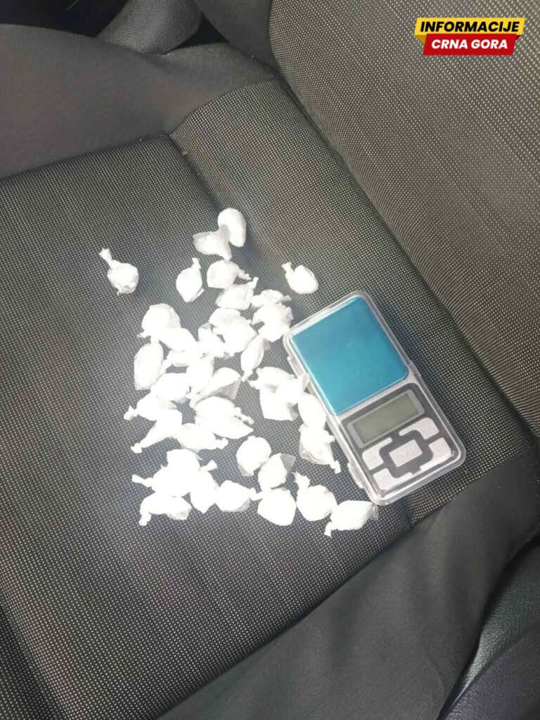 Nikšićka policija pronašla 41 pakovanje kokaina, uhapšene tri osobe