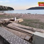 Budva: Betonski stubovi izliveni na sred Slovenske plaže