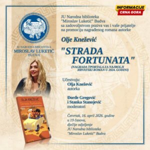 “Strada fortunata” Olje Knežević u Budvi