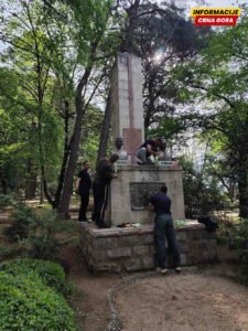 Dio posade jedrenjaka “Jadran” uredio spomenik narodnim herojima…