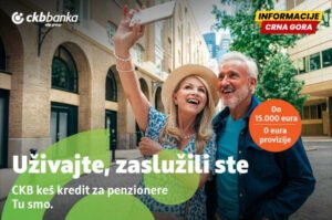 Uživajte, zaslužili ste! CKB keš kredit za penzionere.
