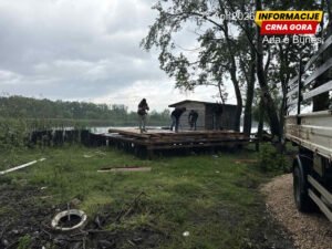 Počelo uklanjanje nelegalnih objekata na Bojani: Srušene dvije platforme, nastavak akcije naredne sedmice