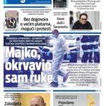 Naslovna strana “Informacije CG” za 22. april 2026.