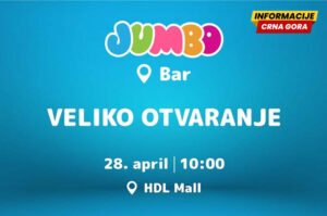 JUMBO stiže u Bar ovog utorka. Svečano otvaranje 28. aprila u…