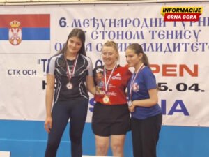 Stonoteniseri Luče osvojili tri medalje u Novom Sadu