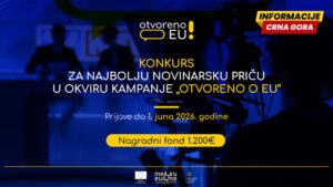 Objavljen konkurs za najbolju novinarsku priču u okviru kampanje…