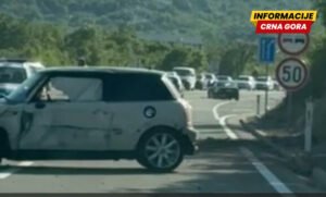 Jedna osoba povrijeđena u udesu na putu Podgorica-Cetinje