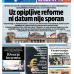 Naslovna strana “Informacije CG” za 27. april 2026.