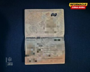 Uhapšen crnogorski državljanin zbog falsifikovanih dokumenata…