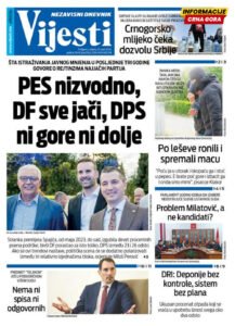 Naslovna strana "Informacije CG" za 29. april 2026.