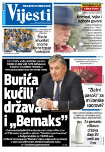 Naslovna strana Informacije CG" za 30. april 2026.