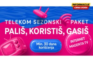 Crnogorski Telekom: Sezonski paketi Internet i TV - koristite kada su vam potrebni