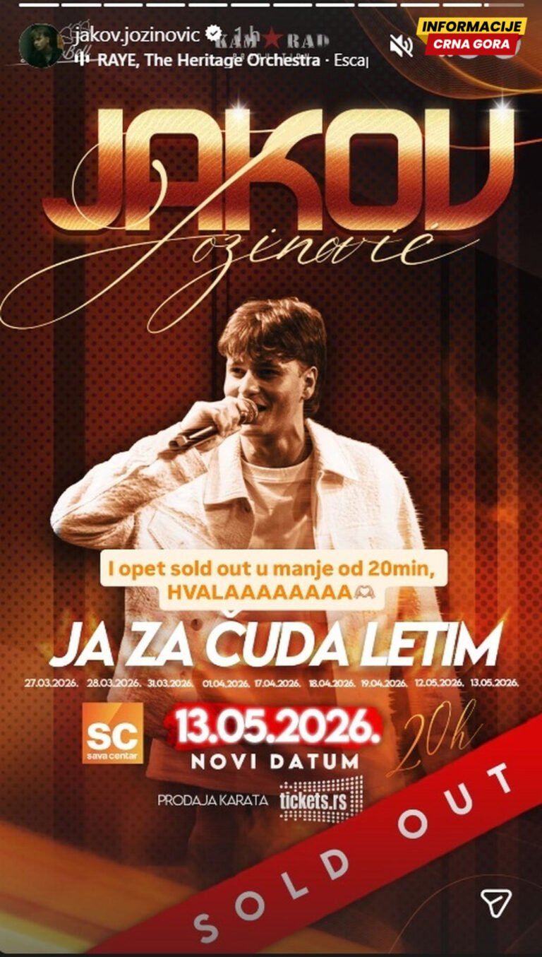 Jakov Jozinović oborio sve rekorde, zakazao i deseti koncert: Karte prodate za manje od 20 minuta