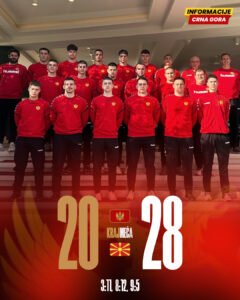 Kadeti poraženi od Sjeverne Makedonije na startu Mediteranskog prvenstva