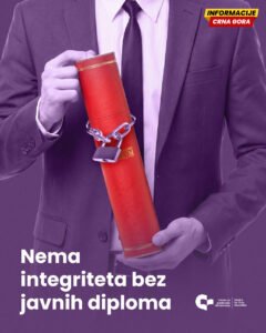 CGO: Nema integriteta bez javnih diploma