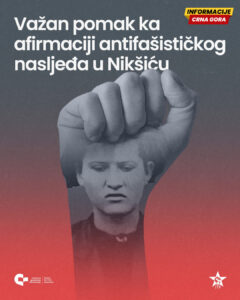 CGO i Antifašisti Cetinja: Spomenik Joki Baletić važan pomak ka afirmaciji antifašističkog nasljeđa