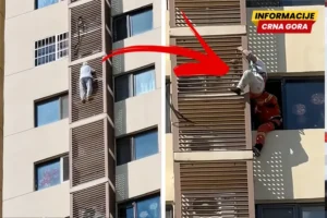 Baka pokušala da se spusti sa 27. sprata niz soliter, šokirani prolaznici sve snimili